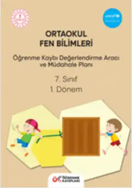 7. Sınıf Fen Bilimleri - Öğrenme Kayıpları Değerlendirme Aracı ve Müdahale Planı (1. Dönem)