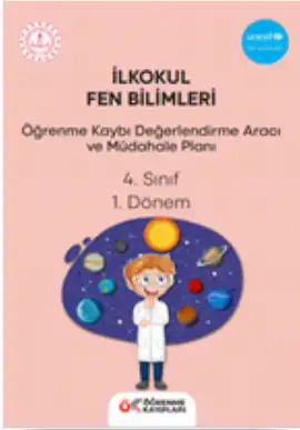 4. Sınıf Fen Bilimleri - Öğrenme Kayıpları Değerlendirme Aracı ve Müdahale Planı (1. Dönem)