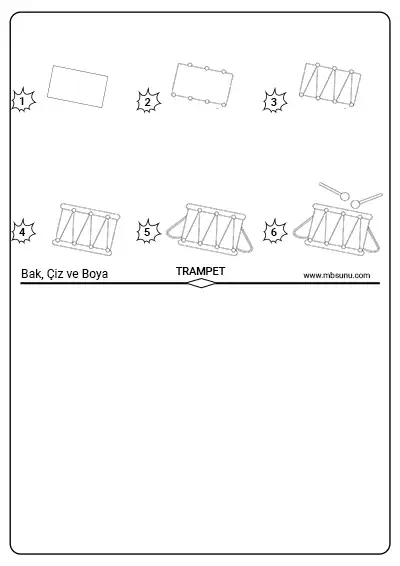 Bak, Çiz ve Boya Etkinliği - Trampet