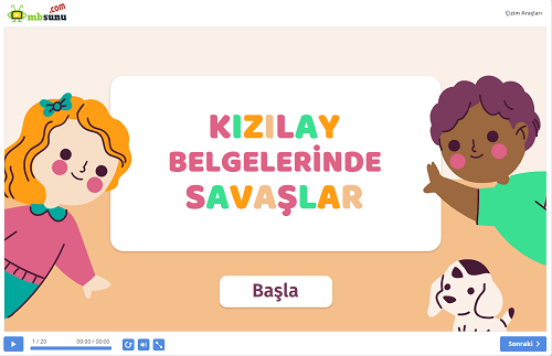 Kızılay Belgelerinde Savaşlar Sunusu