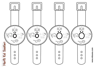 1. Sınıf İlk Okuma Ö Sesi - Harfli Kol Saati Etkinliği