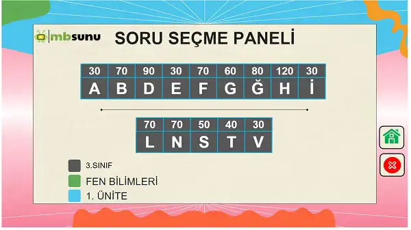 3. Sınıf Fen Bilimleri 1. Ünite - Ben Bilirim Bilgi Yarışması