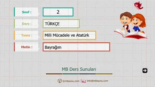 2.Sınıf Türkçe - Bayrağım Sunusu