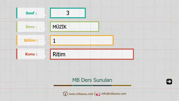 3. Sınıf Müzik - Ritim Sunusu (Hecce Yayınları)