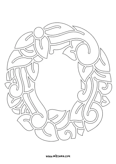 Boyamaya Uygun Png O Harfi - Model 24