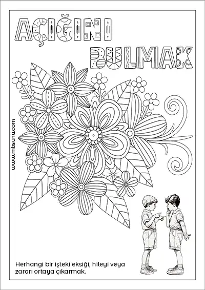 Desenli Deyim Boyama - Açığını Bulmak