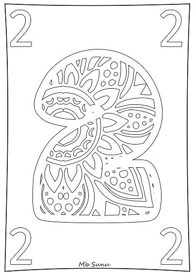 Rakam Boyama Etkinlikleri - Model 2 - Mandala