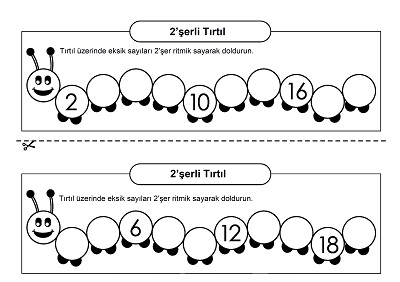 2. Sınıf Matematik - İkişerli Ritmik Sayma Etkinlikleri