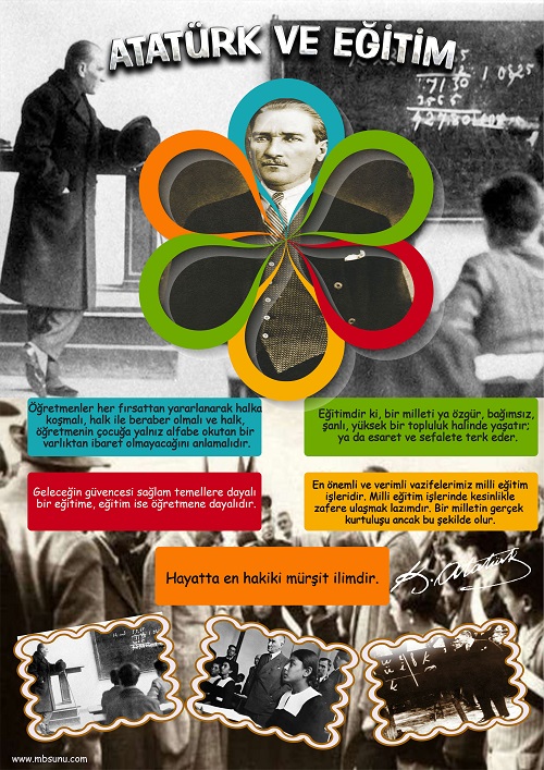 Model 8 - Atatürk ve Eğitim Posteri - A3