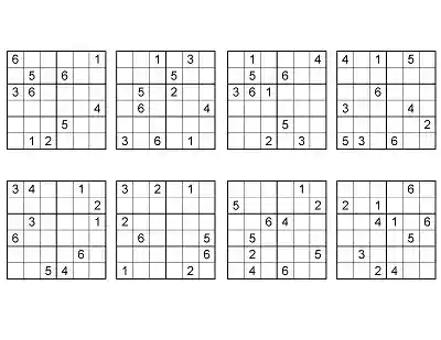 Klasik Sudoku Etkinlikleri (6x6) - Seviye 1