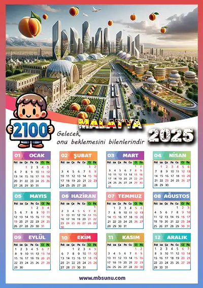 Gelecek Tasarımlı 2025 Malatya Takvimi