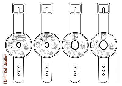1. Sınıf İlk Okuma O Sesi - Harfli Kol Saati Etkinliği