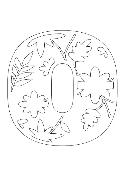 Boyamaya Uygun Png O Harfi - Model 18