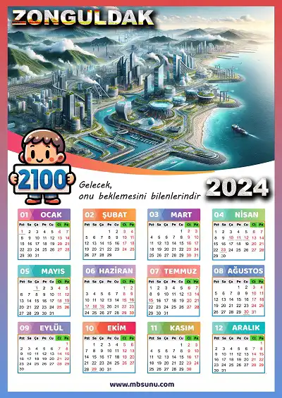 Gelecek Tasarımlı 2024 Zonguldak Takvimi