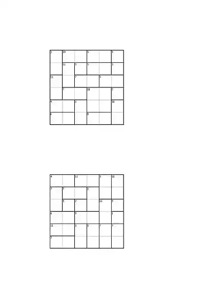 Toplamalı Sumdoku Etkinlikleri (6x6)