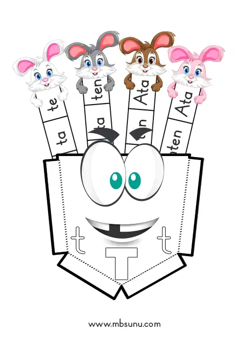 1. Sınıf Defter Cebi ve Çek Oku Kartlarıyla T Sesi Hece, Sözcük Okuma