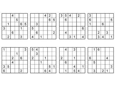 Klasik Sudoku Etkinlikleri (6x6) - Seviye 5