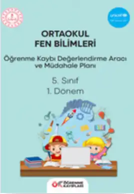 5. Sınıf Fen Bilimleri - Öğrenme Kayıpları Değerlendirme Aracı ve Müdahale Planı (1. Dönem)