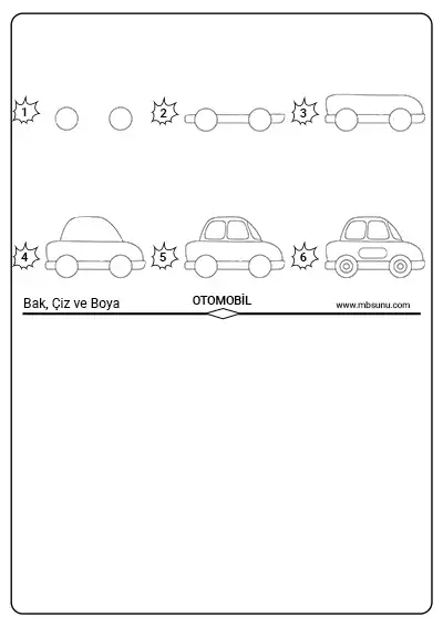 Bak, Çiz ve Boya Etkinliği - Otomobil
