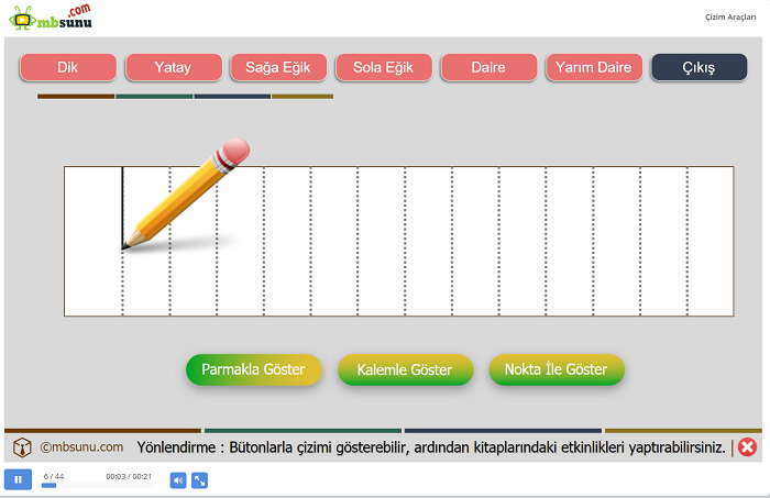 1.Sınıf Çizgi Çalışmaları - Yazmaya Hazırlık Sunusu