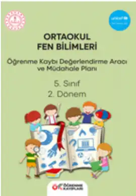 5. Sınıf Fen Bilimleri - Öğrenme Kayıpları Değerlendirme Aracı ve Müdahale Planı (2. Dönem)