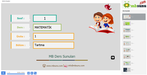 1.Sınıf Matematik Tartma Sunusu