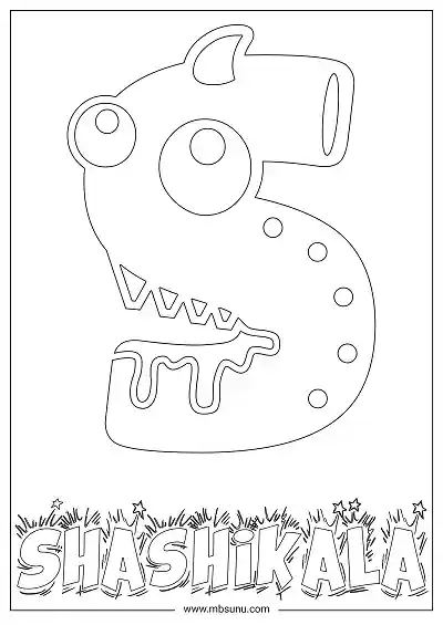 Coloring Page For Name - Shashikala