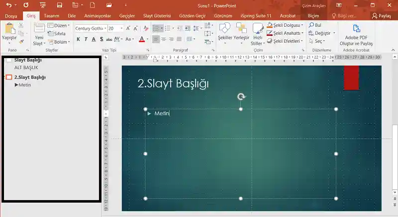 Powerpoint Anahat Görünümü