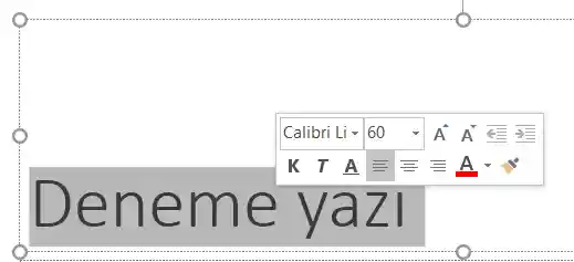 Mini Araç Çubuğu