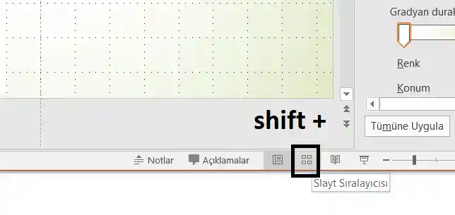 Powerpoint Asıl Dinleyici Notu Görünümünü Seçme 2