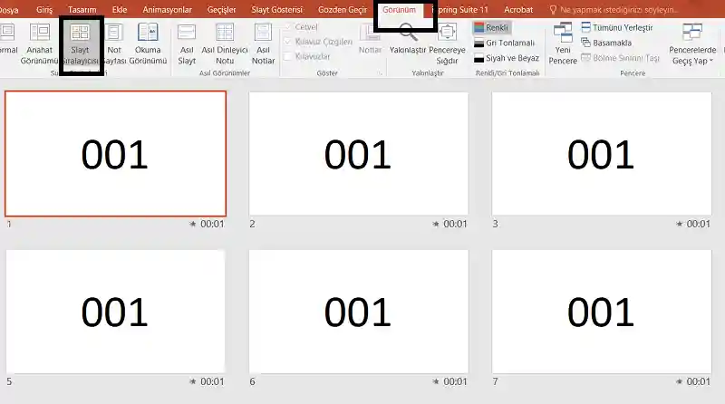 Powerpoint Slayt Çoğaltma