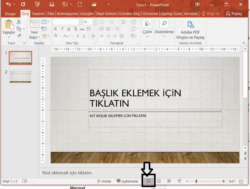 Powerpoint Normal Görünüm Ayarlama