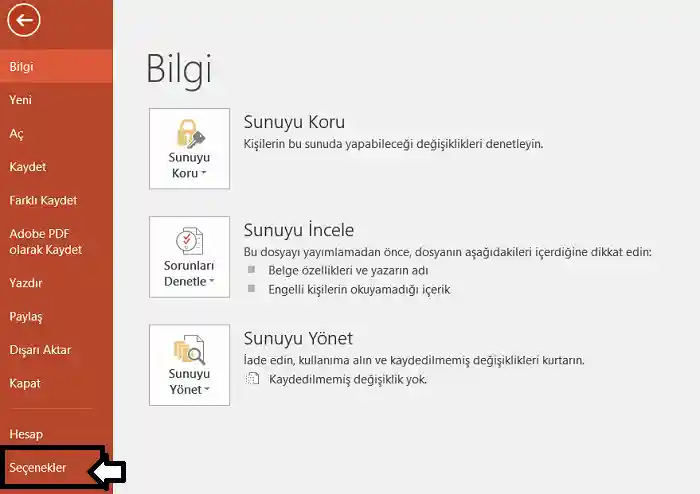 Powerpointte Şerite Sekme Ekleme Adımı 1