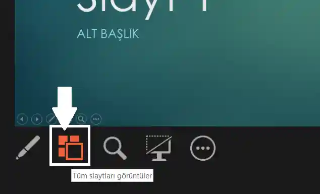 Powerpoint Sunucu Görünümünde Tüm Slaytları Görme