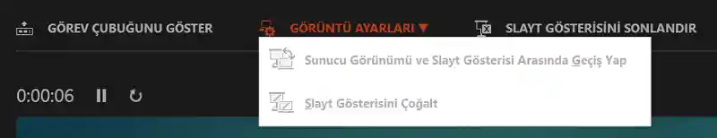 Powerpoint Sunucu Görünümünde Görüntü Ayarları