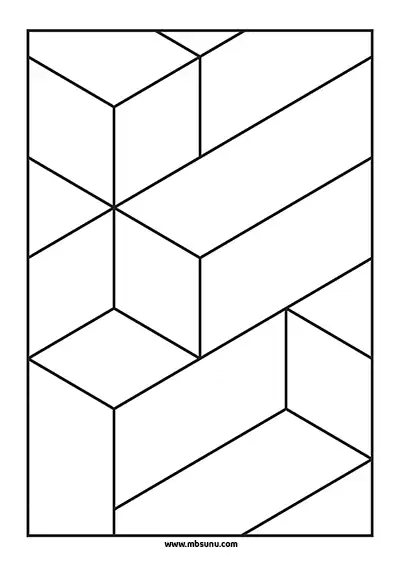 3D Geometrik Boyama 12