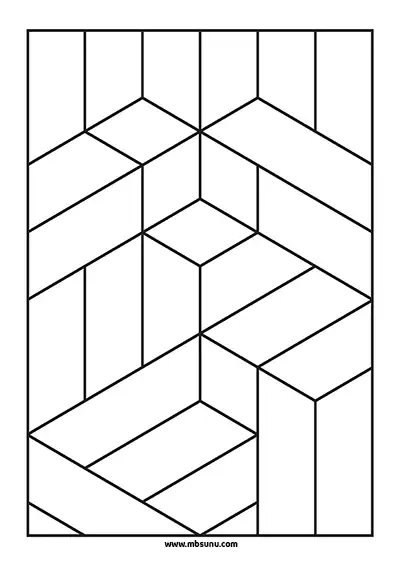 3D Geometrik Boyama 6