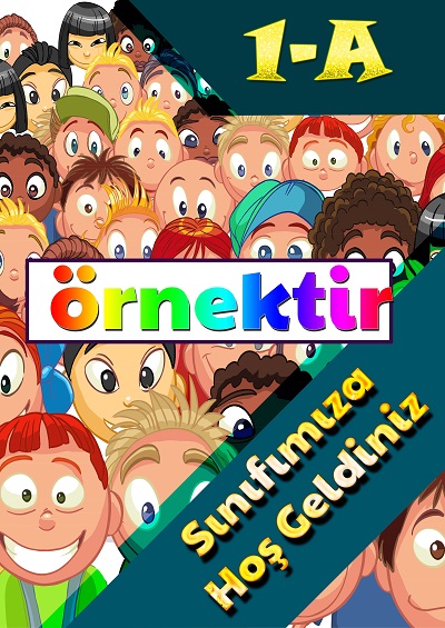 Model 2, 1-A Sınıfı İçin Sınıfımıza Hoş Geldiniz Posteri