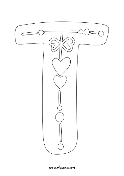 Boyamaya Uygun Png T Harfi - Model 5