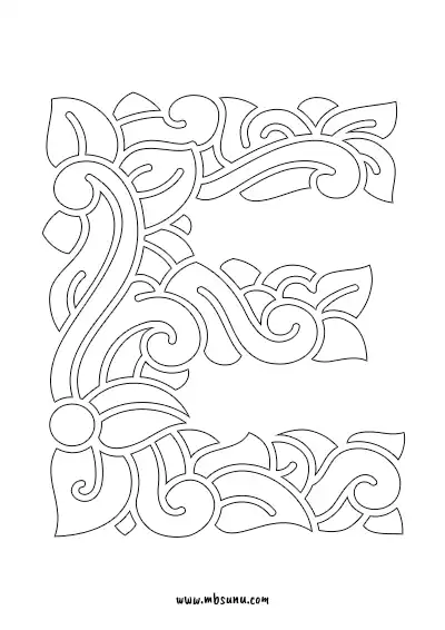 Boyamaya Uygun Png E Harfi - Model 40