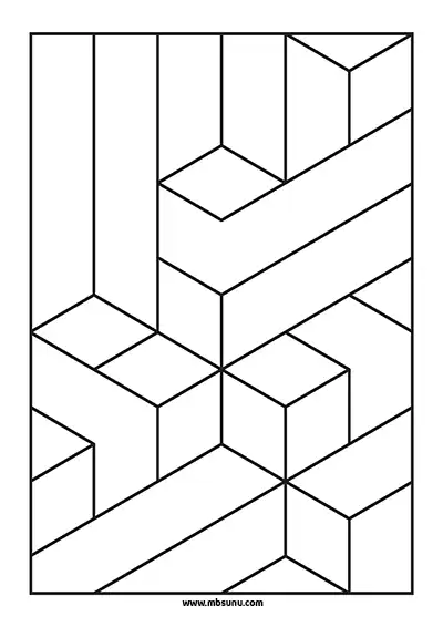 3D Geometrik Boyama 9