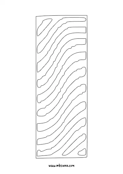 Boyamaya Uygun Png I Harfi - Model 13