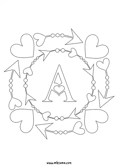 Boyamaya Uygun Png A Harfi - Model 20