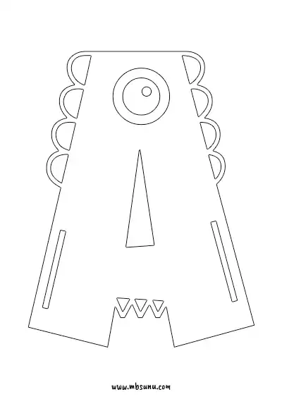 Boyamaya Uygun Png A Harfi - Model 31