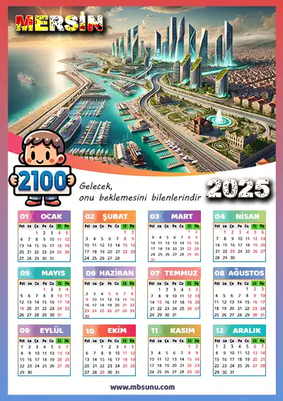 Gelecek Tasarımlı 2025 Mersin Takvimi