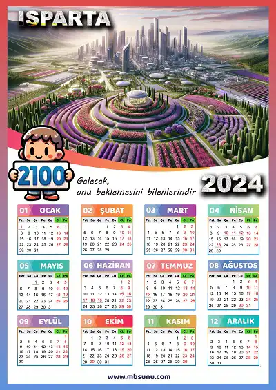 Gelecek Tasarımlı 2024 Isparta Takvimi