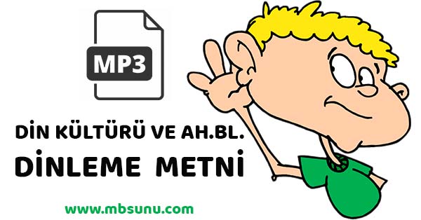 12. Sınıf Din Kültürü ve Ahlak Bilgisi Ses Dosyası (MEB) mp3