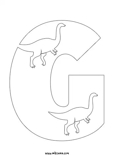 Boyamaya Uygun Png G Harfi - Model 2