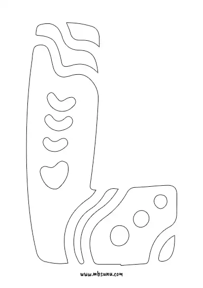 Boyamaya Uygun Png L Harfi - Model 4