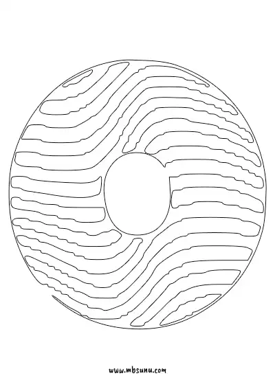 Boyamaya Uygun Png O Harfi - Model 2